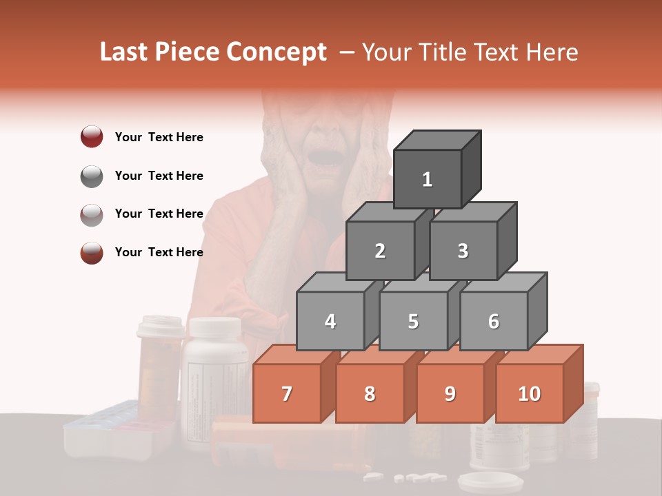 Caucasian Elderly Female PowerPoint Template