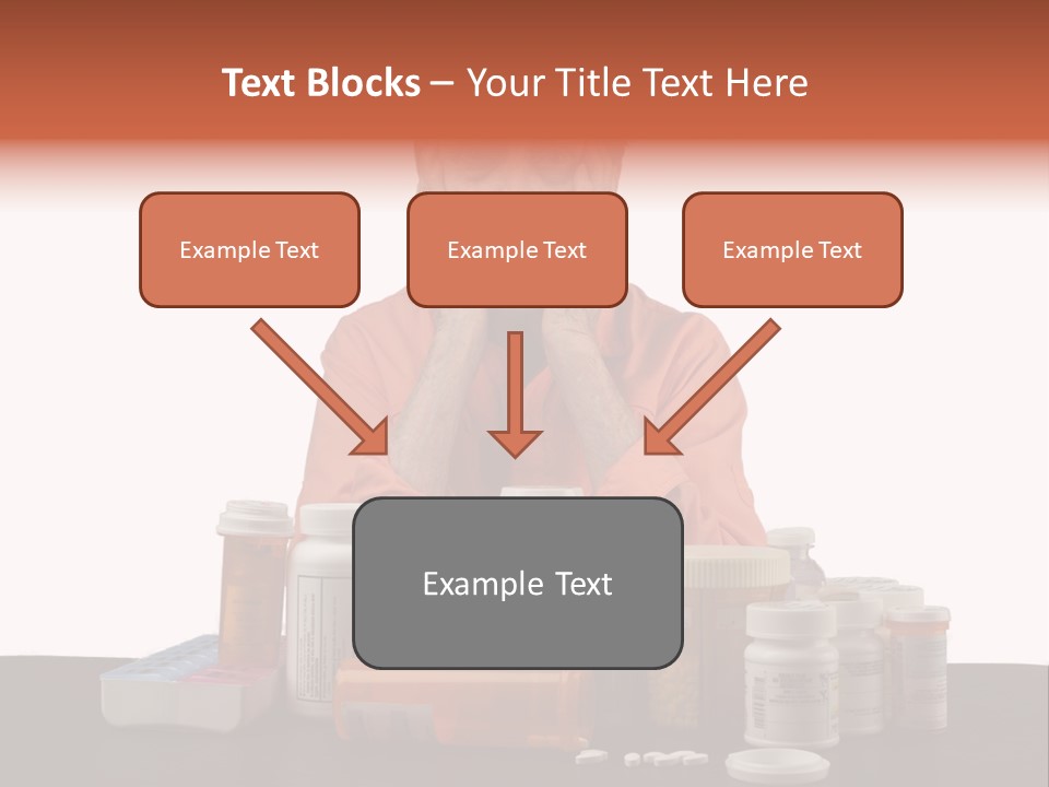 Caucasian Elderly Female PowerPoint Template