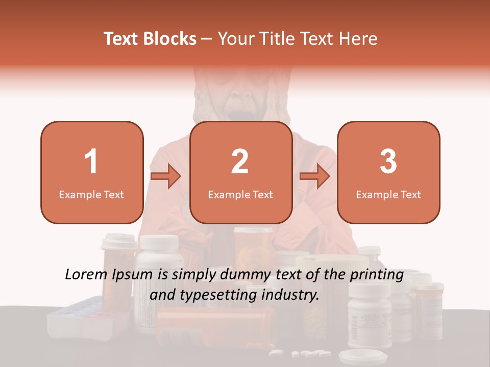 Caucasian Elderly Female PowerPoint Template