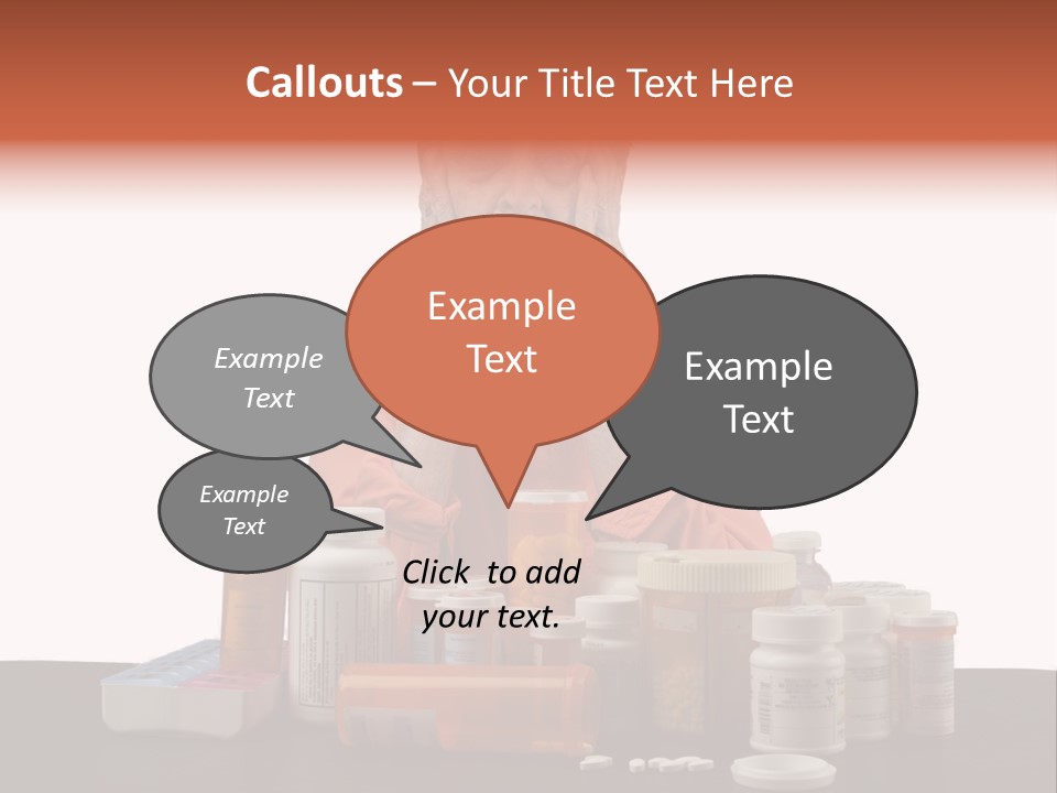 Caucasian Elderly Female PowerPoint Template