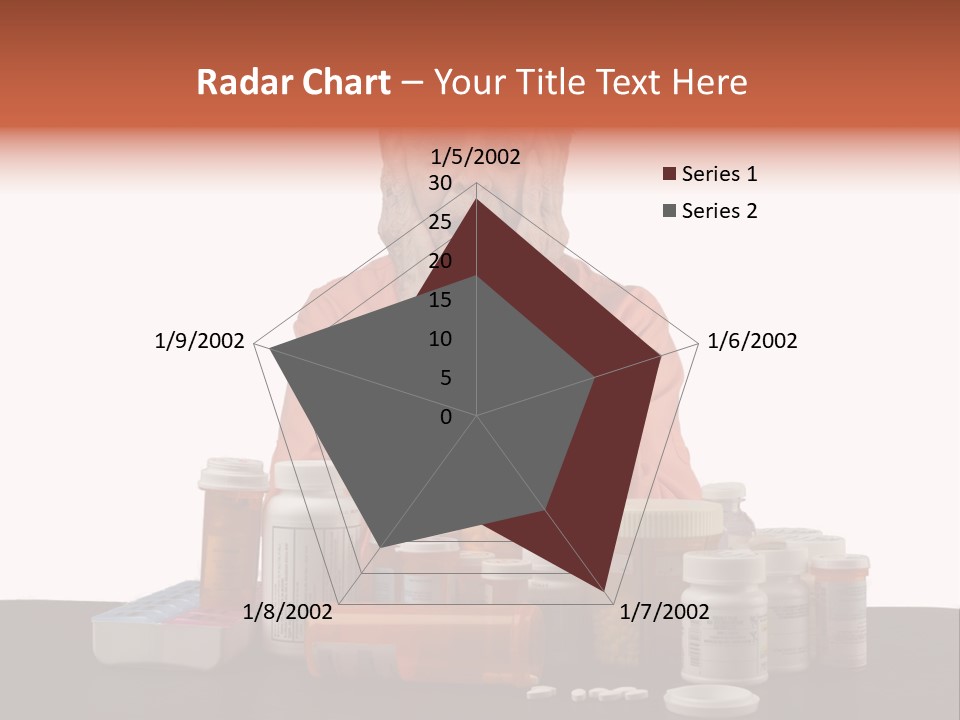 Caucasian Elderly Female PowerPoint Template