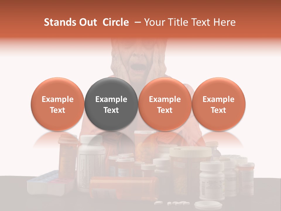 Caucasian Elderly Female PowerPoint Template