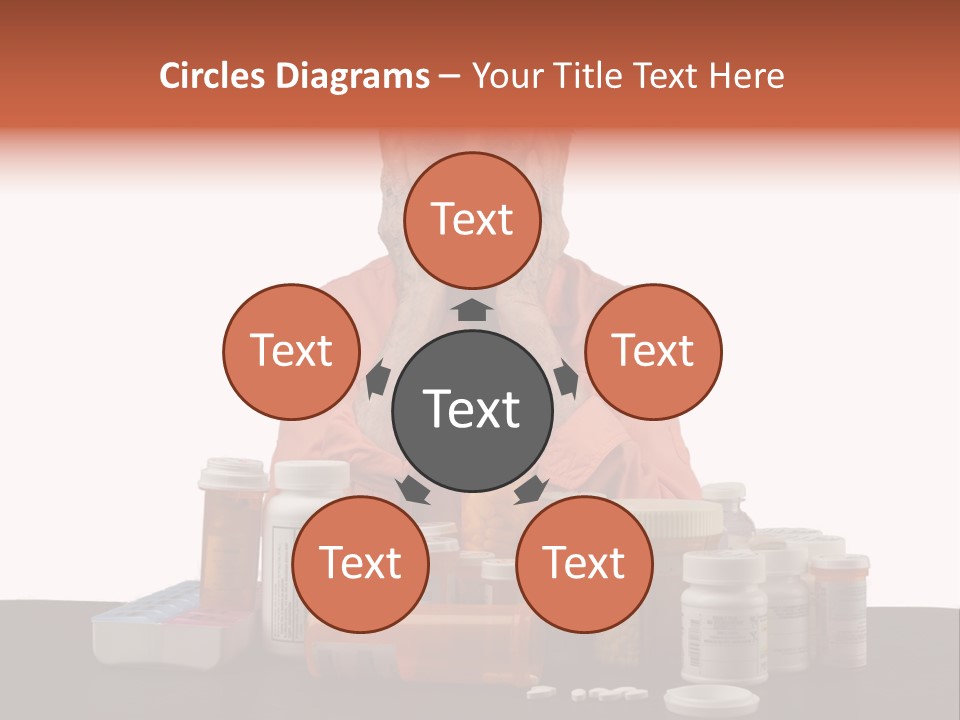 Caucasian Elderly Female PowerPoint Template