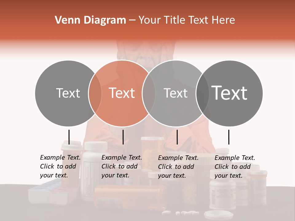Caucasian Elderly Female PowerPoint Template