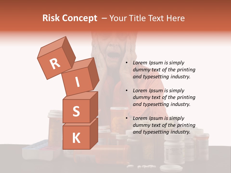 Caucasian Elderly Female PowerPoint Template