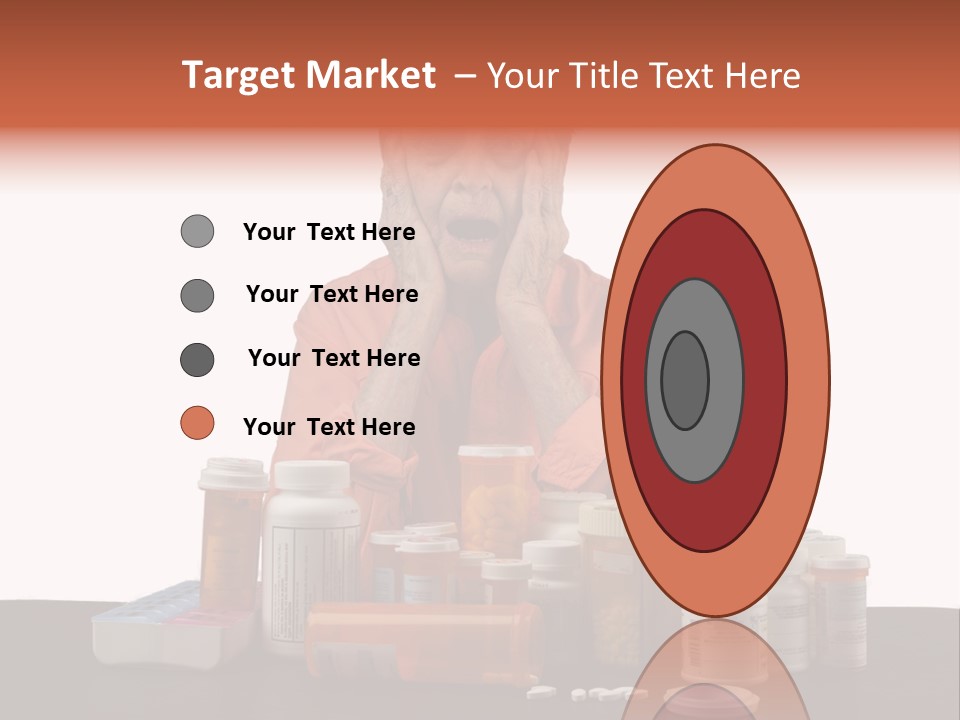 Caucasian Elderly Female PowerPoint Template