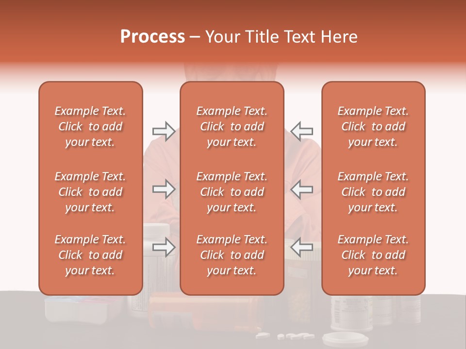 Caucasian Elderly Female PowerPoint Template