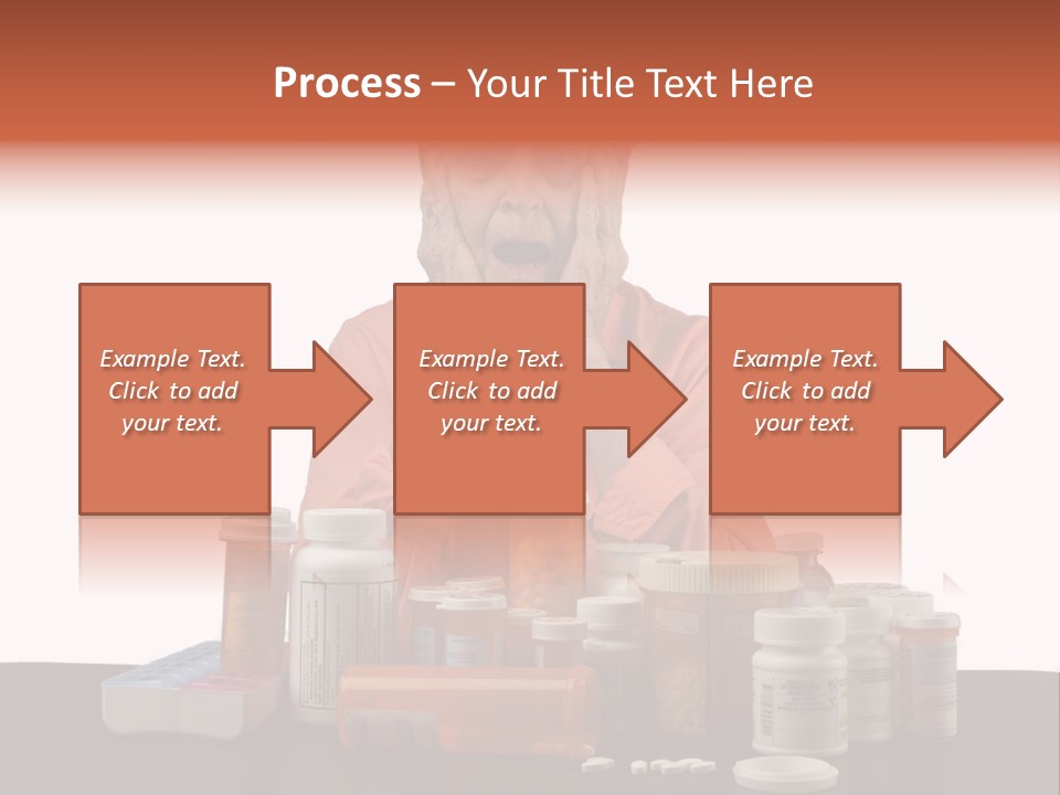 Caucasian Elderly Female PowerPoint Template