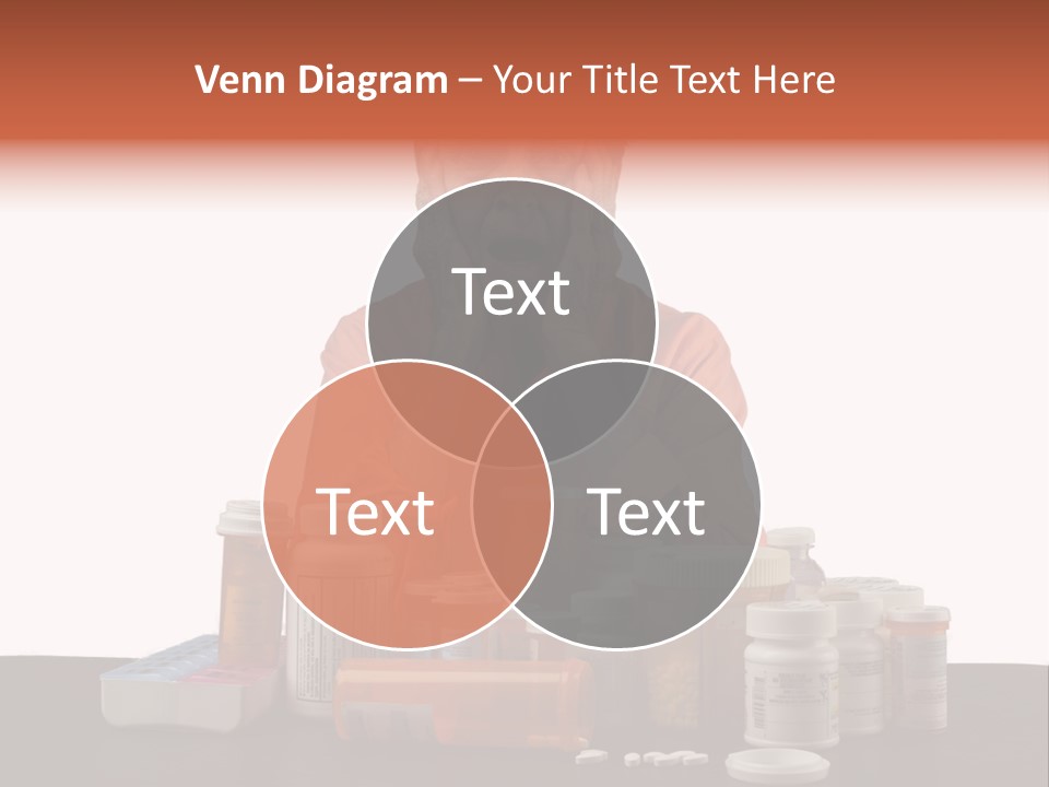 Caucasian Elderly Female PowerPoint Template