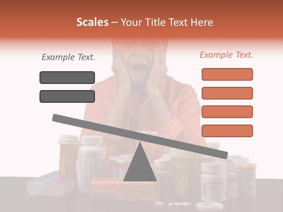 Caucasian Elderly Female PowerPoint Template