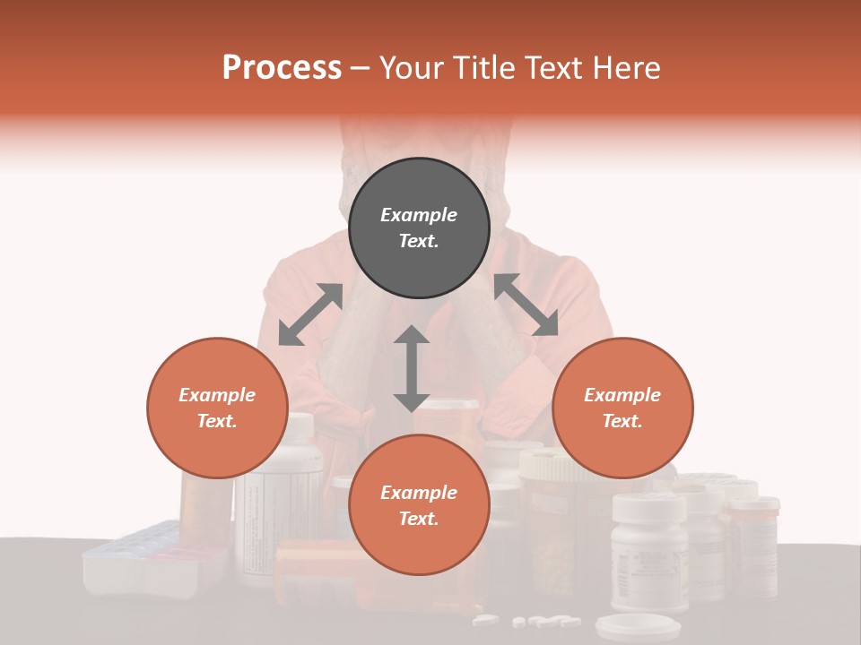 Caucasian Elderly Female PowerPoint Template