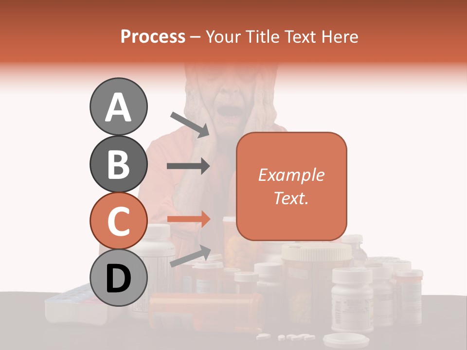 Caucasian Elderly Female PowerPoint Template
