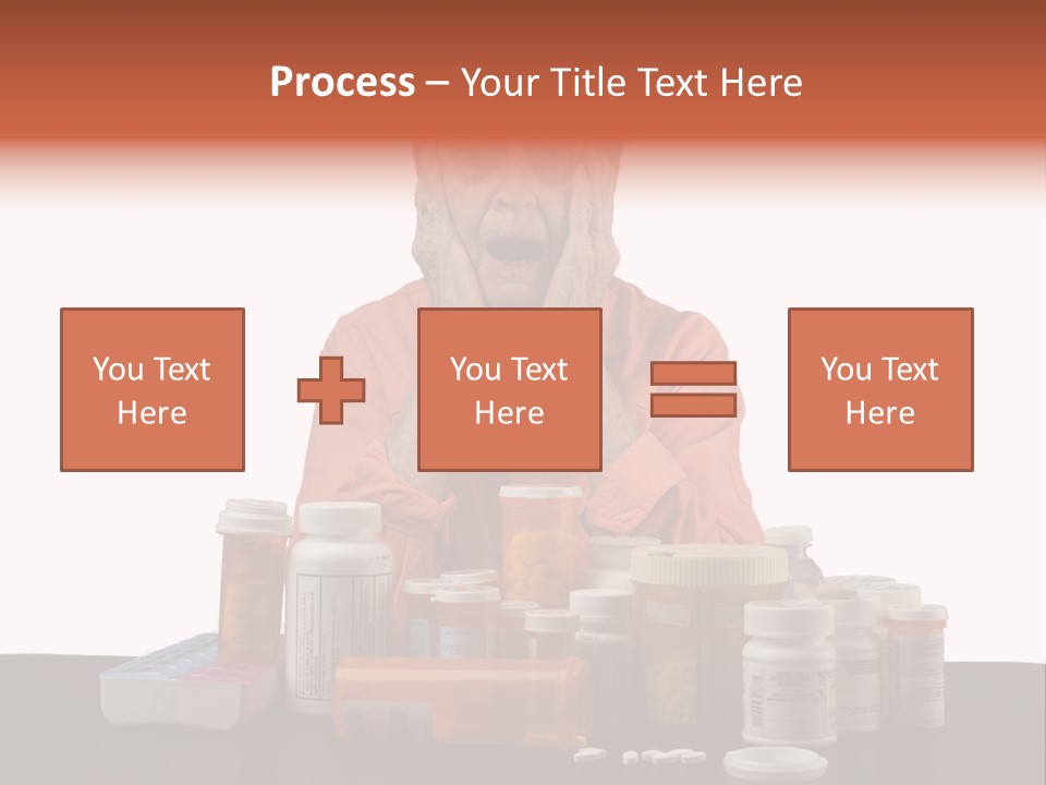 Caucasian Elderly Female PowerPoint Template