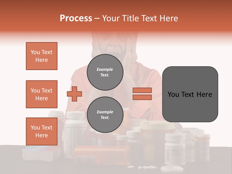 Caucasian Elderly Female PowerPoint Template