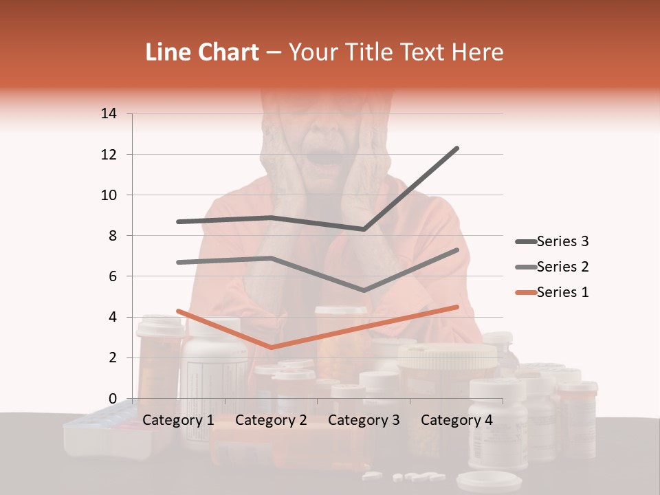 Caucasian Elderly Female PowerPoint Template