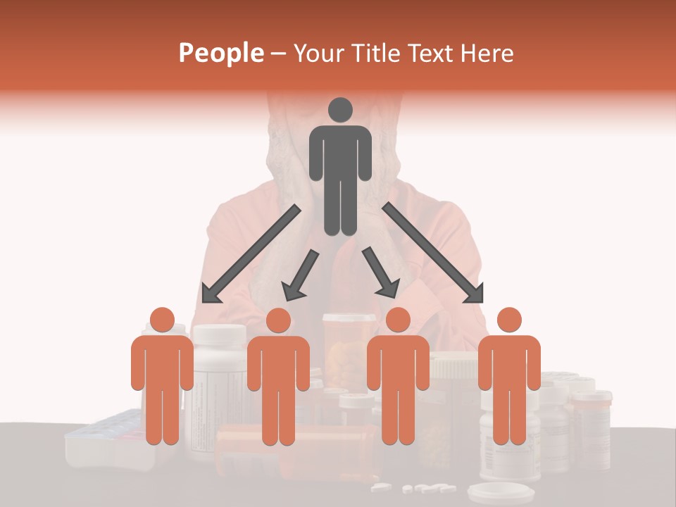 Caucasian Elderly Female PowerPoint Template