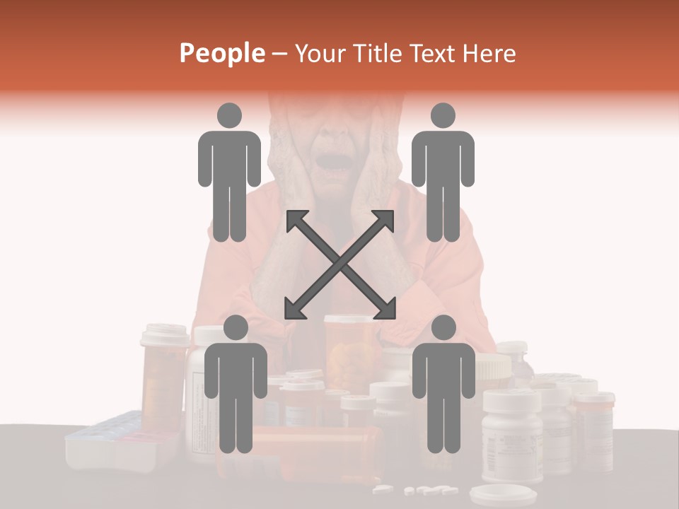 Caucasian Elderly Female PowerPoint Template