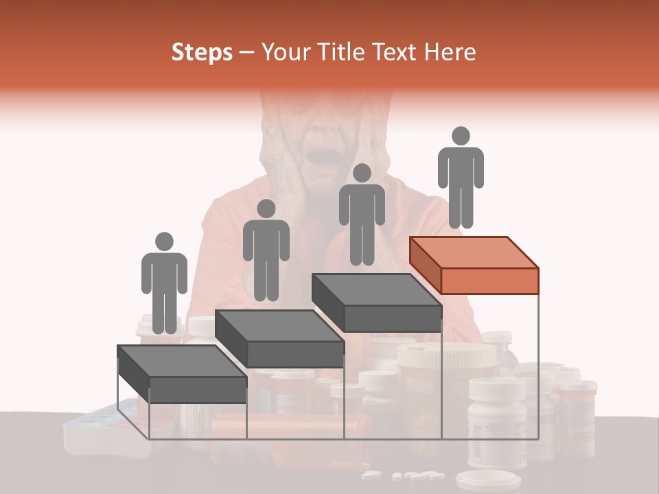 Caucasian Elderly Female PowerPoint Template