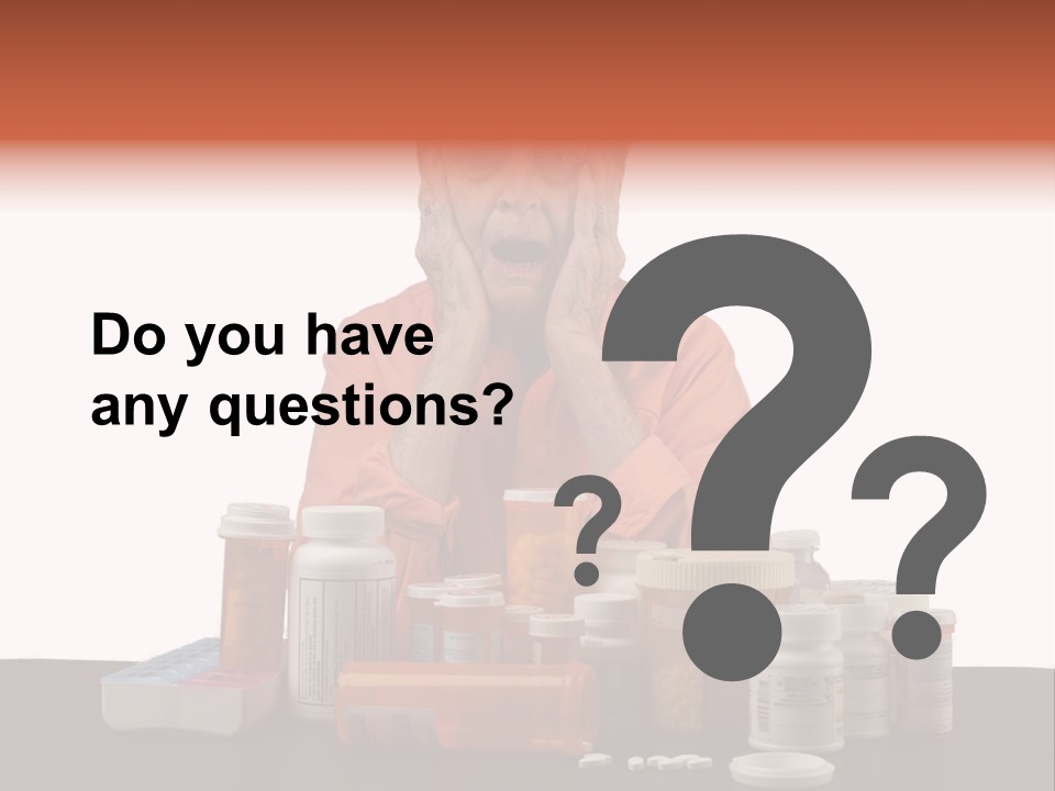 Caucasian Elderly Female PowerPoint Template