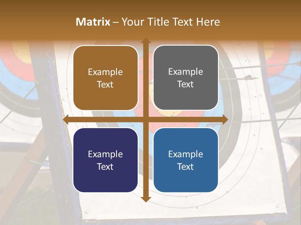 Arrows Target Stand PowerPoint Template