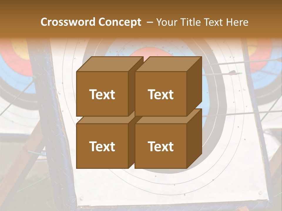 Arrows Target Stand PowerPoint Template
