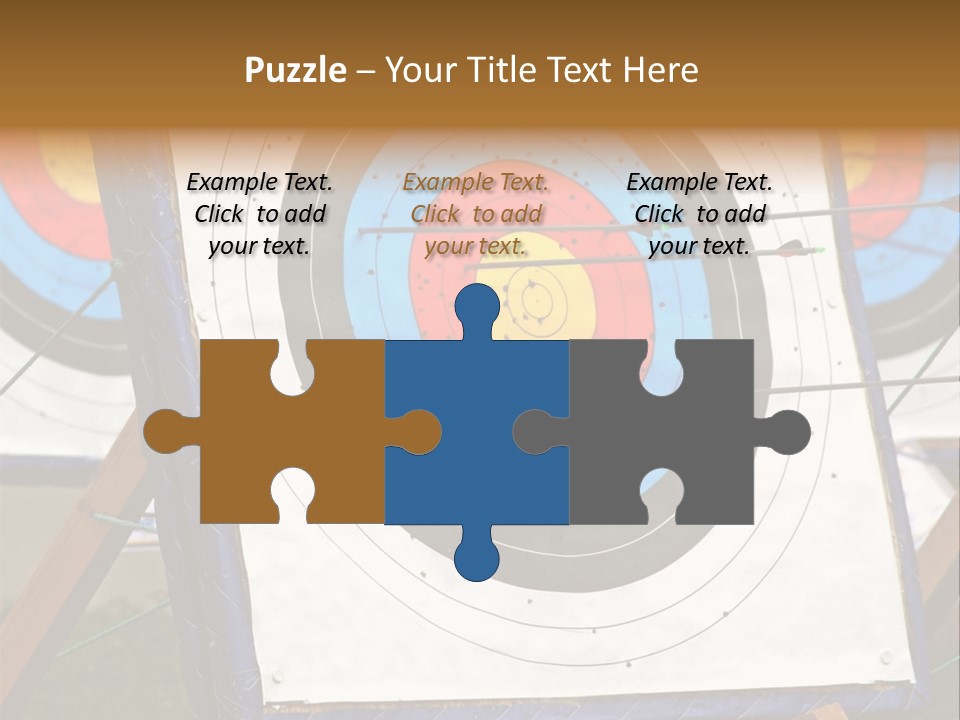 Arrows Target Stand PowerPoint Template