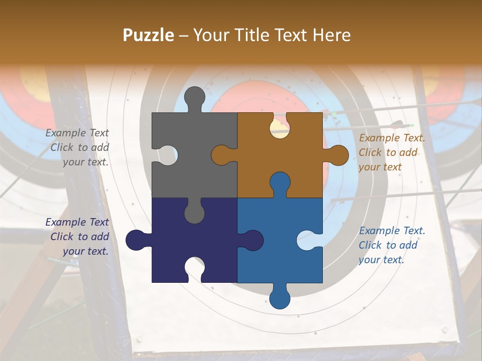 Arrows Target Stand PowerPoint Template