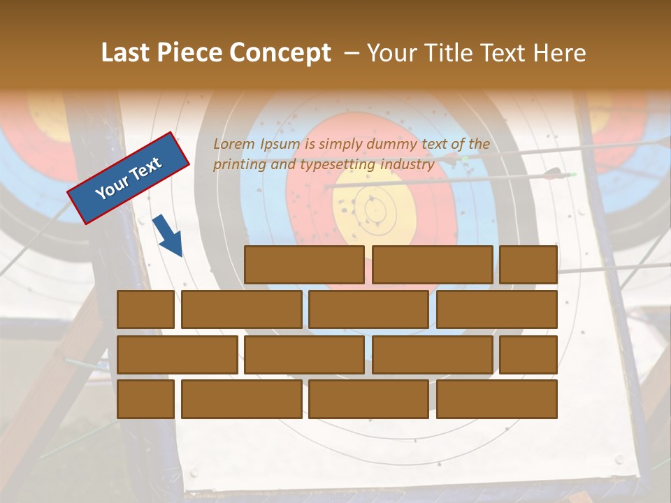 Arrows Target Stand PowerPoint Template
