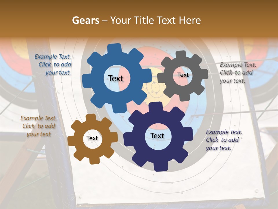 Arrows Target Stand PowerPoint Template