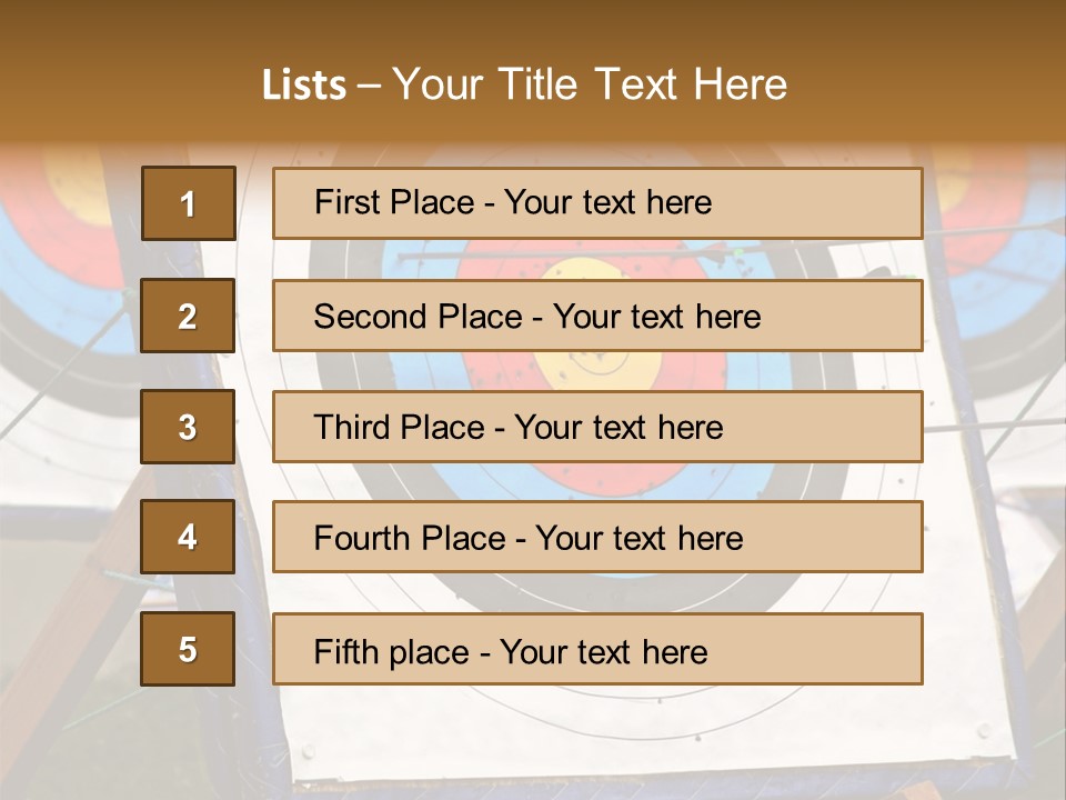 Arrows Target Stand PowerPoint Template