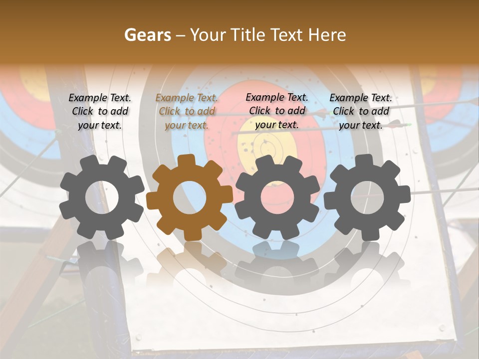 Arrows Target Stand PowerPoint Template