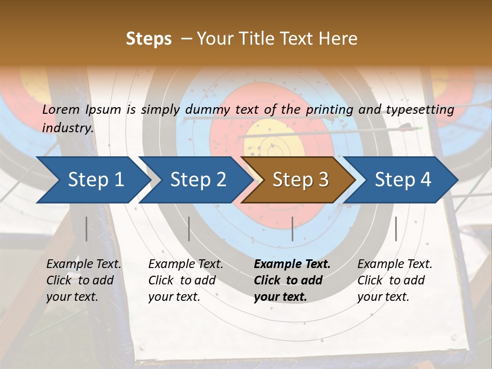 Arrows Target Stand PowerPoint Template