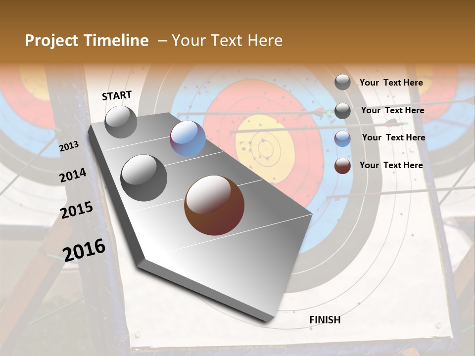 Arrows Target Stand PowerPoint Template