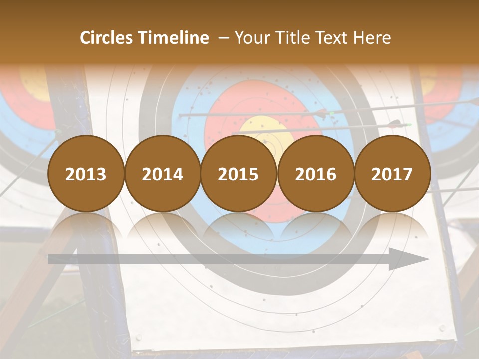 Arrows Target Stand PowerPoint Template