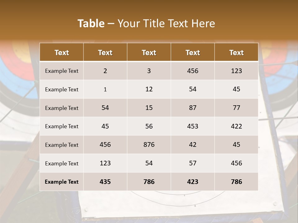 Arrows Target Stand PowerPoint Template