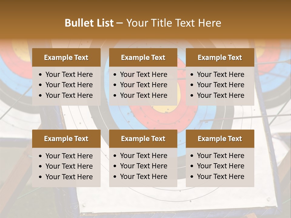 Arrows Target Stand PowerPoint Template