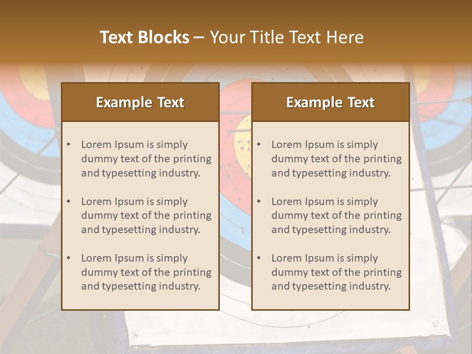 Arrows Target Stand PowerPoint Template