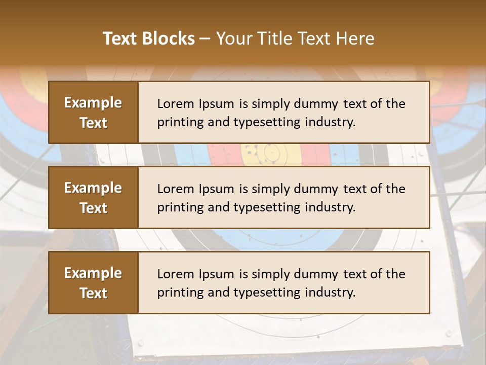 Arrows Target Stand PowerPoint Template