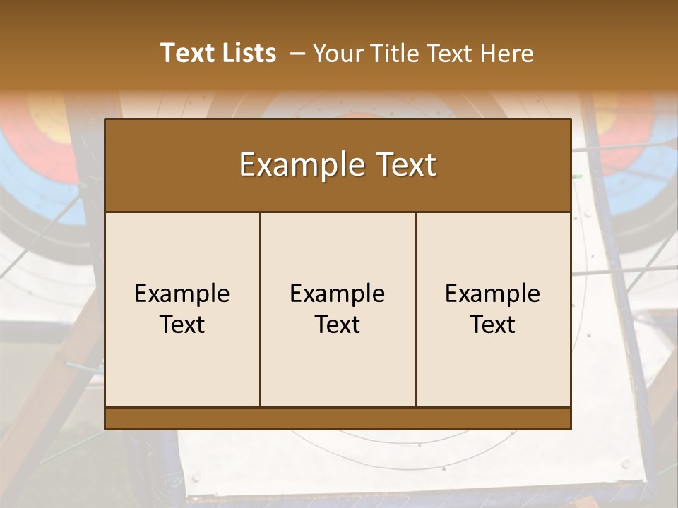 Arrows Target Stand PowerPoint Template