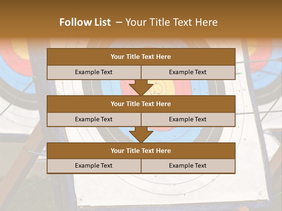 Arrows Target Stand PowerPoint Template