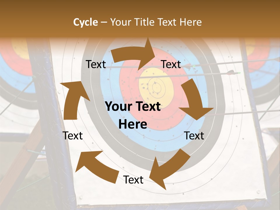 Arrows Target Stand PowerPoint Template