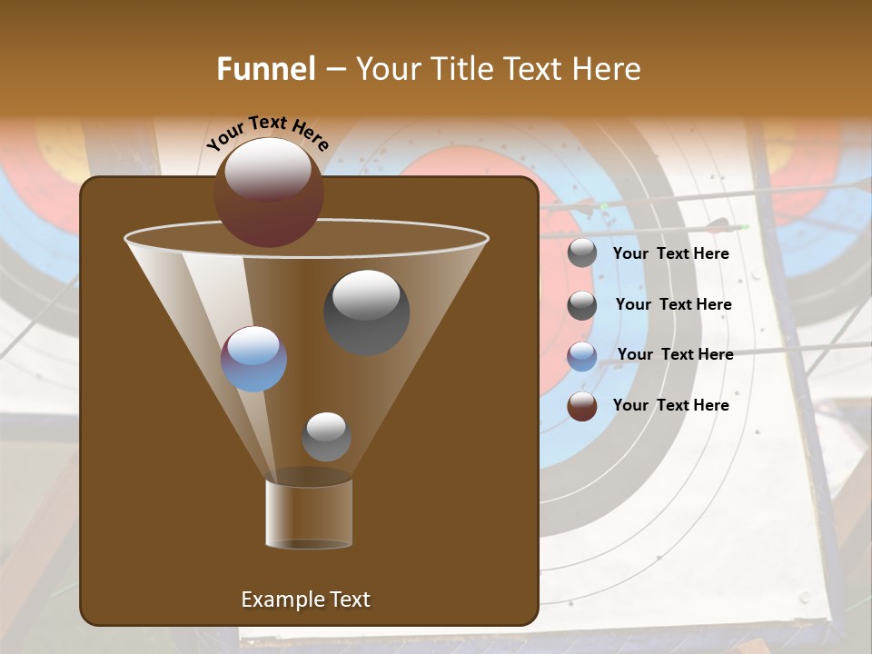 Arrows Target Stand PowerPoint Template