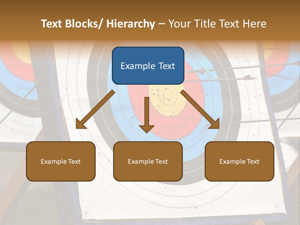 Arrows Target Stand PowerPoint Template