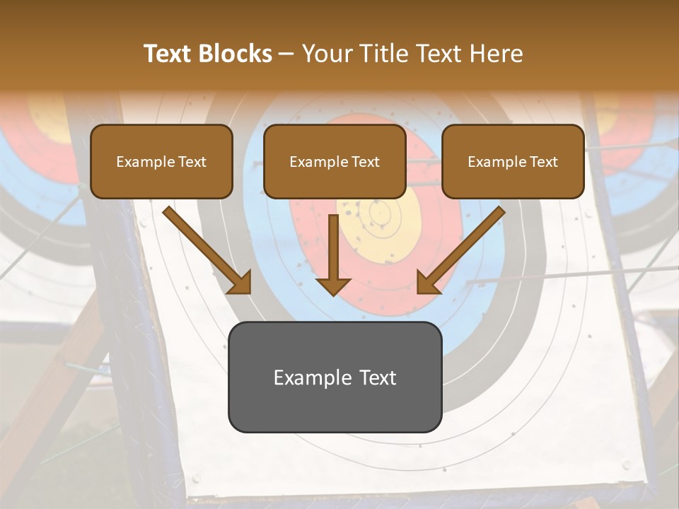 Arrows Target Stand PowerPoint Template