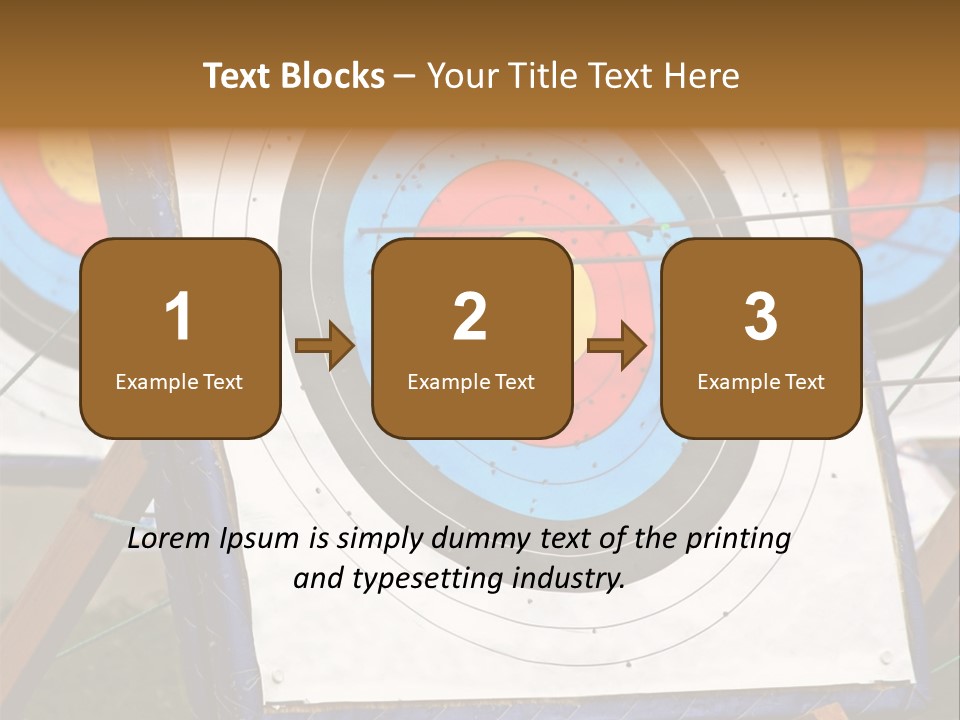 Arrows Target Stand PowerPoint Template