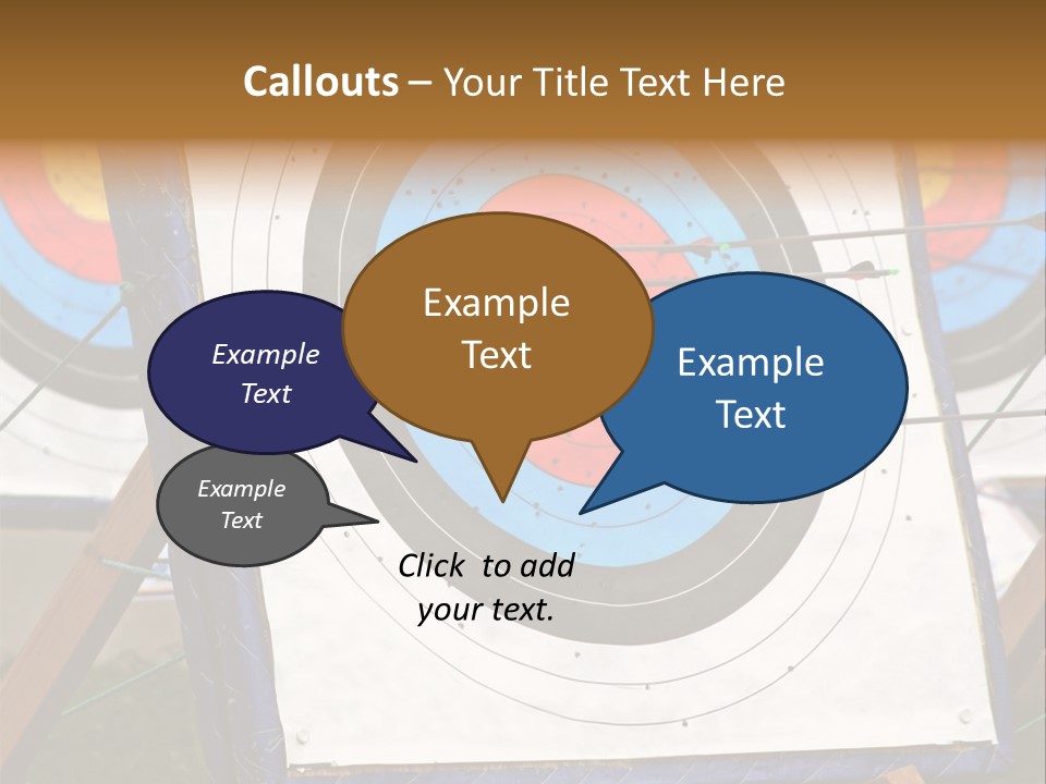 Arrows Target Stand PowerPoint Template