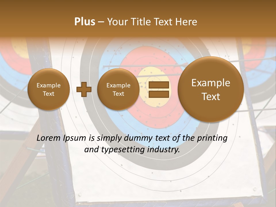 Arrows Target Stand PowerPoint Template