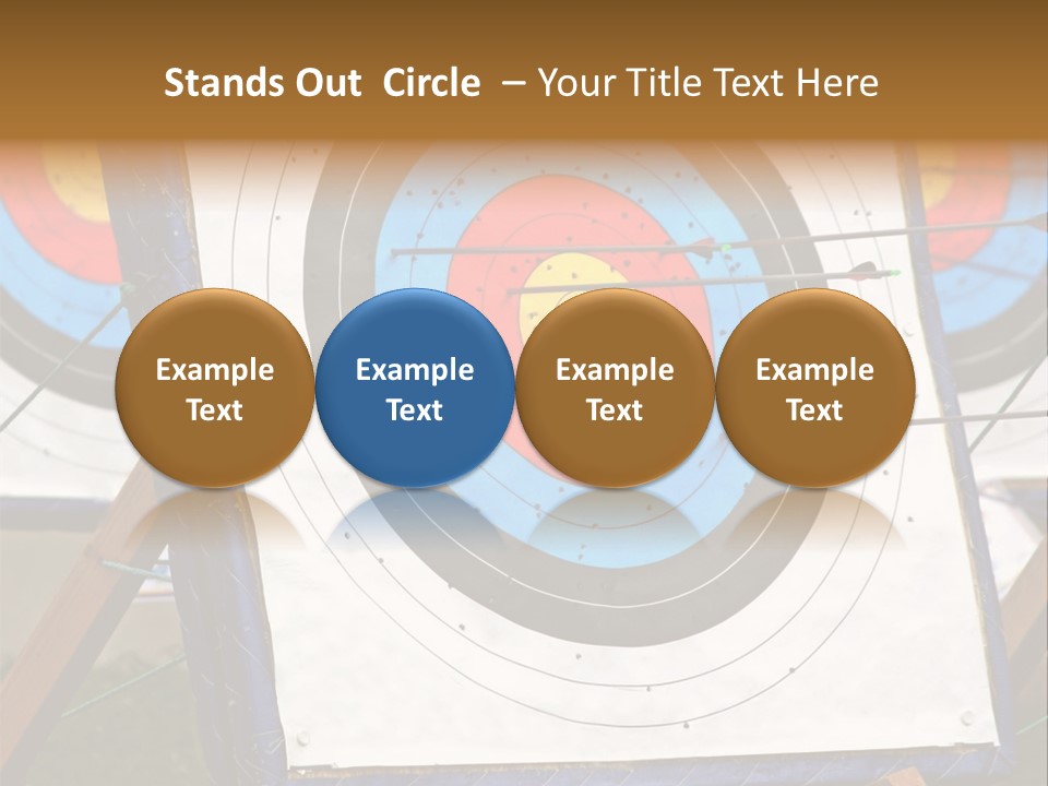 Arrows Target Stand PowerPoint Template