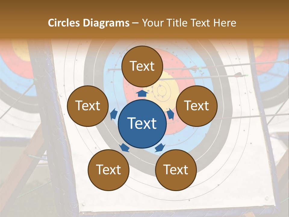 Arrows Target Stand PowerPoint Template