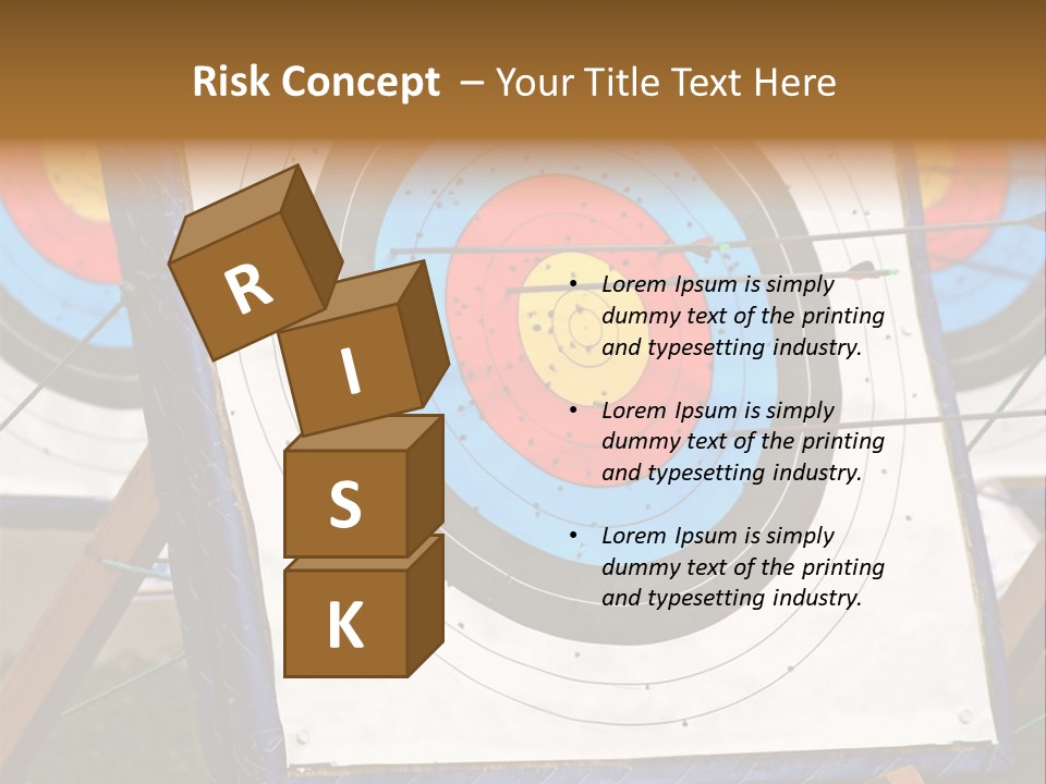 Arrows Target Stand PowerPoint Template